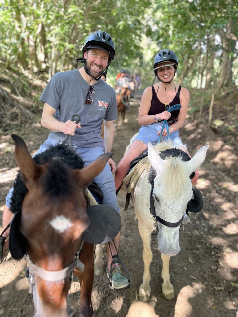 Horseback riding at Carabali Rainforest Adventure Park