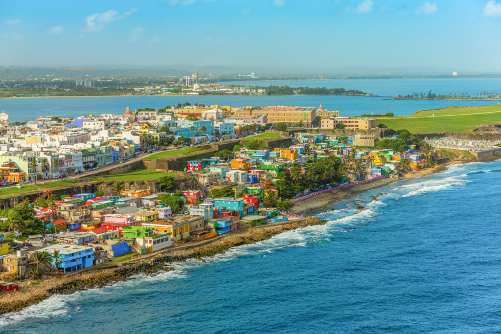 Helicopter tour San Juan