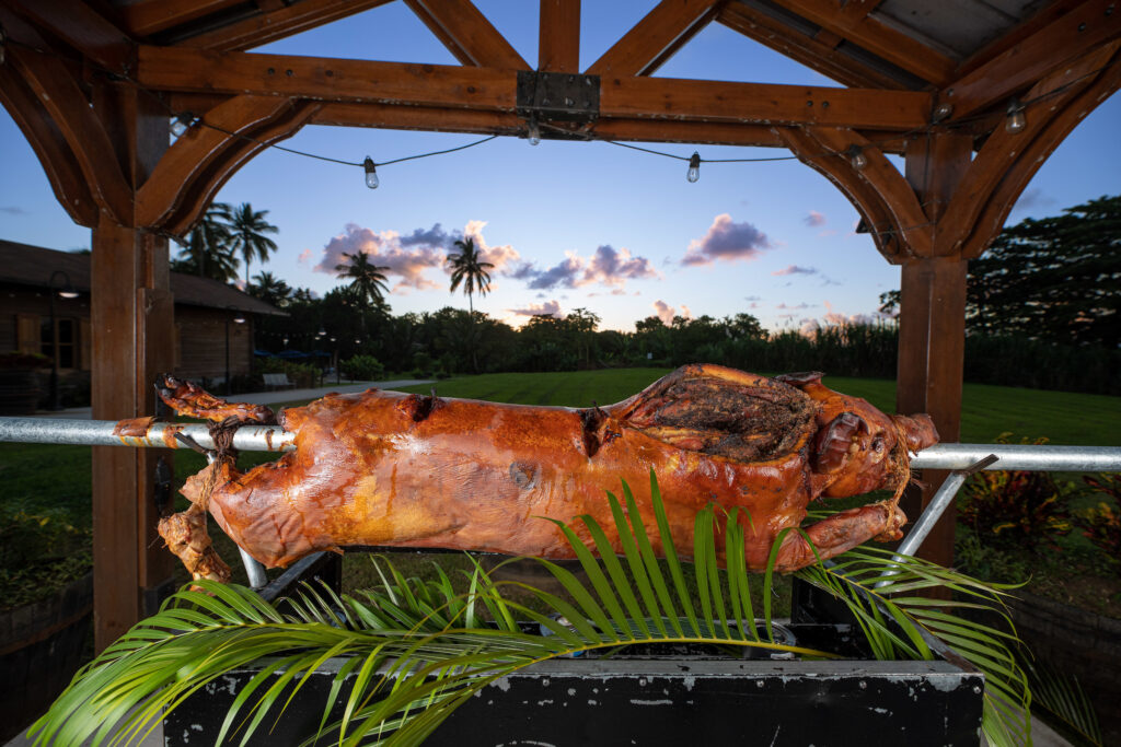 Lechon a la vara, roast whole pig