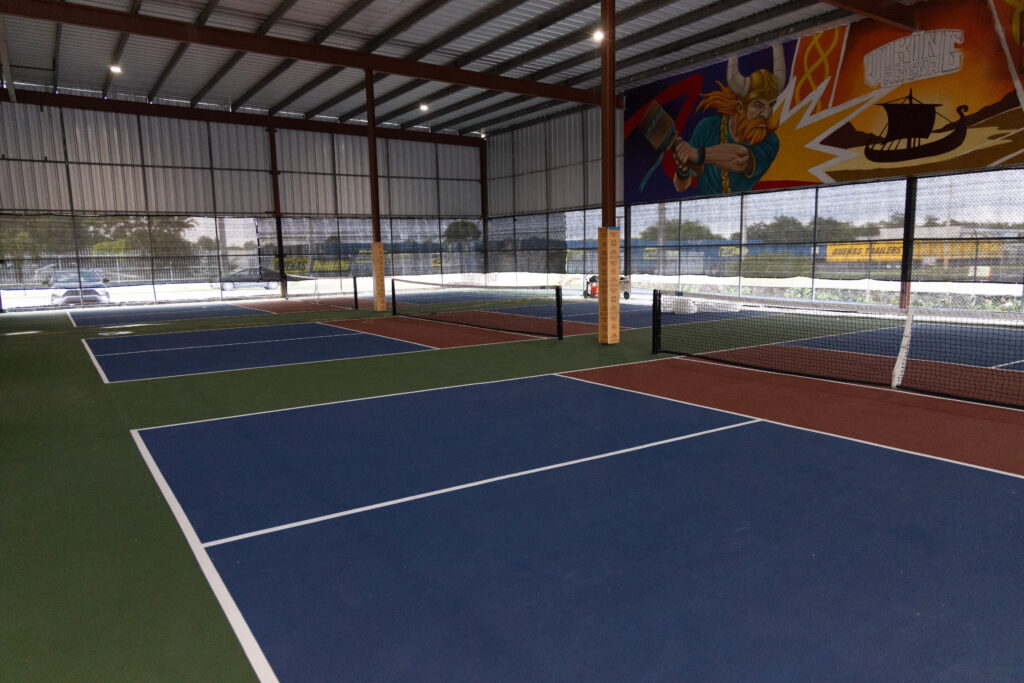 Pickleball courts at Viking Arena