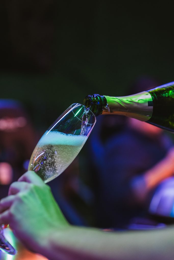 Champagne at Fly Dining