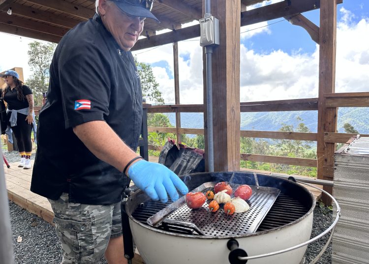 A BBQ class with an amazing view